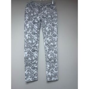 PARA Jeans Company White Black Marble Print Skinny Jeans Size 11